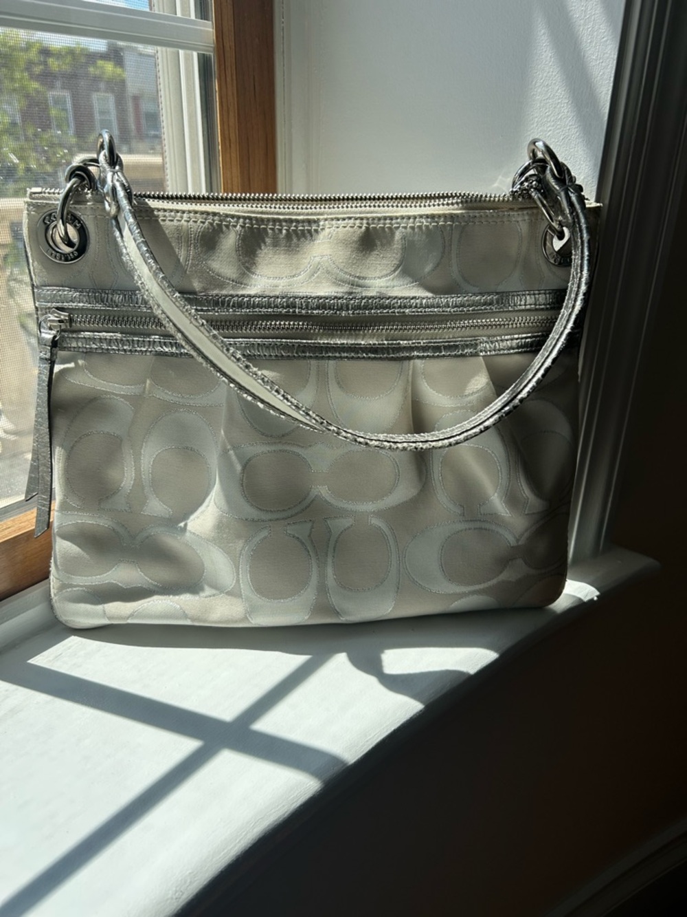 Coach EUC Crossbody Fabric Bag